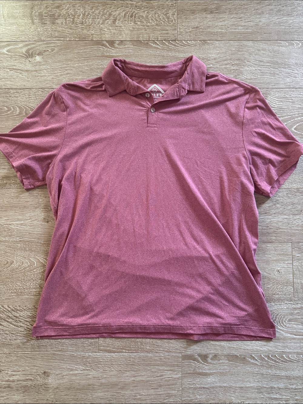BURLEBO Men's Polo Shirt in Dusty Rose
